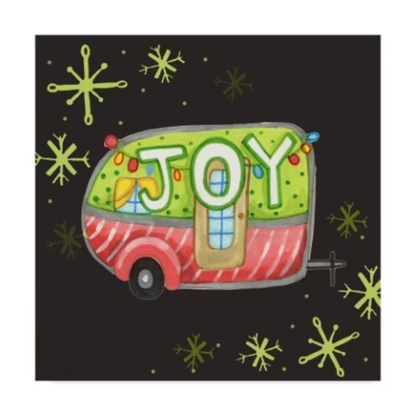 Valarie Wade 'Joy Trailer' Canvas Art, 35x35, Trademark Fine Art, Mfr#: ALI33497-C3535GG